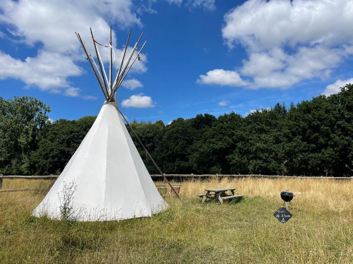 Terra-Tipike, Tipi A La Ferme Entre Terre Et Mer Trébry Buitenkant foto
