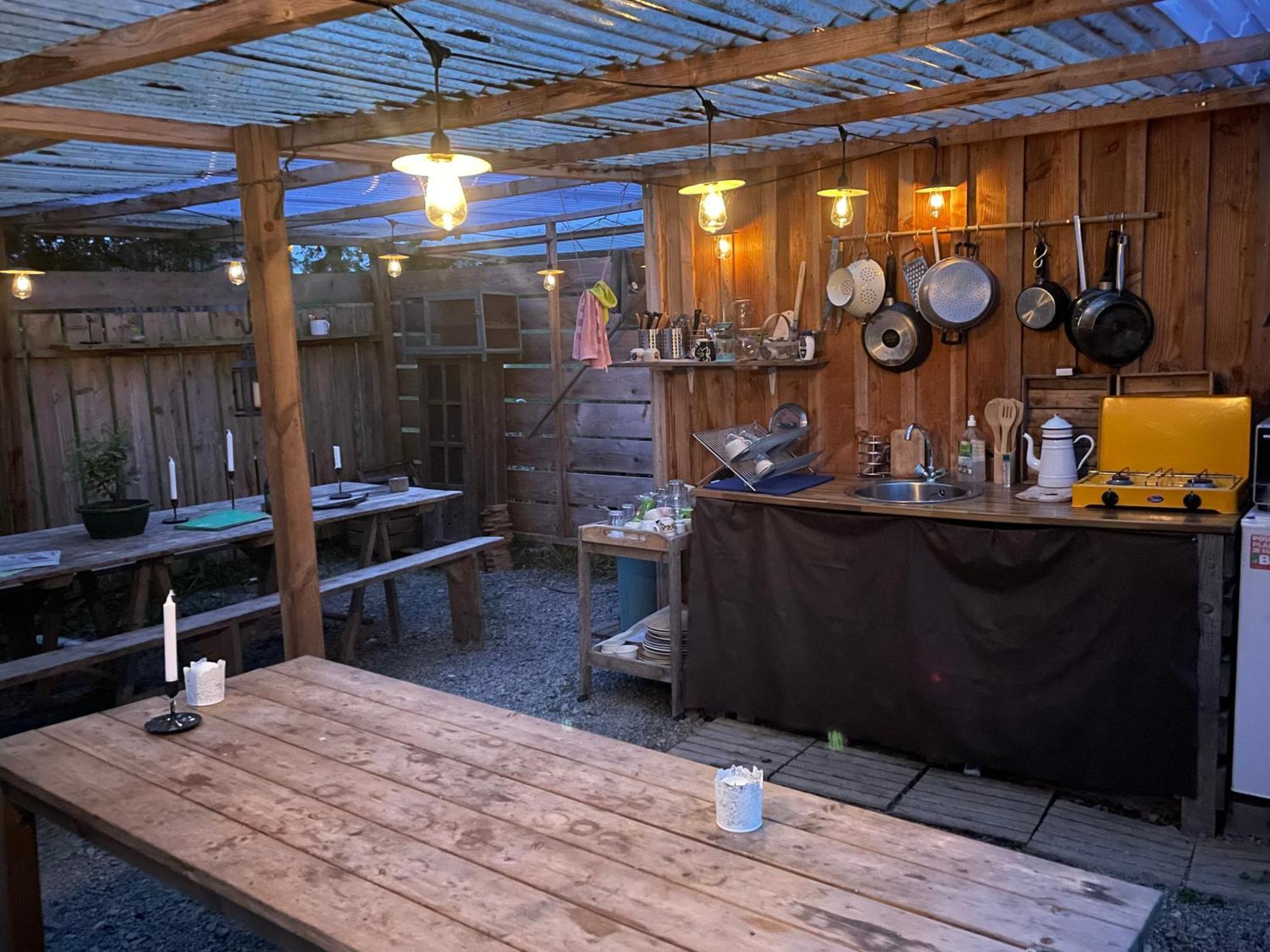 Terra-Tipike, Tipi A La Ferme Entre Terre Et Mer Trébry Buitenkant foto